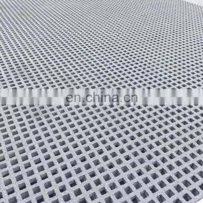 Yellow Orange Gray Black Square Mesh Size FRP Grid 15mm to 63mm Thick Frp Grp Fiberglass Grating photo-3