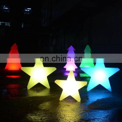 led sparkling tree Christmas /illuminate outdoor Christmas tree room light decor five-pointed star led lights for decoration