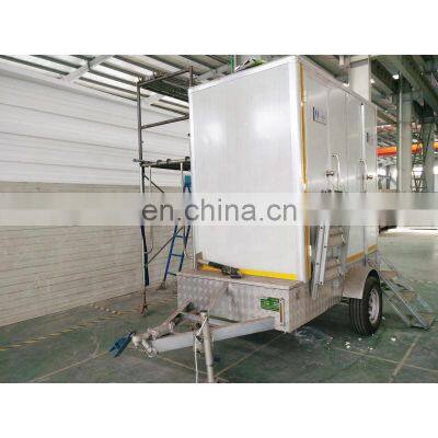 Hot Sale Biodegradable Landwasher Mobile Environmental Container Toilet With Trailer