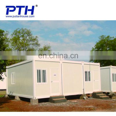 Prefab steel frame building comfortable 20ft container house modular homes made in China