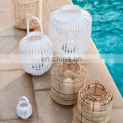 High Quality Bamboo Lantern Grass Candle Holder Decoration Candle Jar Cheap in Bulk European Style Vietnam Supplier photo-4