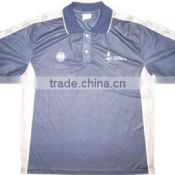 Custom sublimation polo shirts made of 100% polyester cool mesh fabric