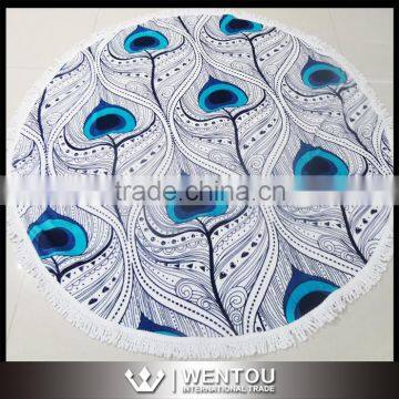Round Shape Woven Technics Tassel Round Beach Towel Quality Choice photo-3