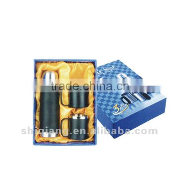 Flask and mugs promotional gift set BL-7001