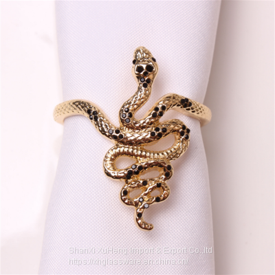 Wholesale High Quality Plated Gold Snake Shaped Napkin ring