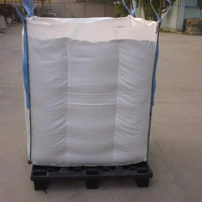 Polypropylene jumbo Bag 1000kg Star Top White Skirt Cross Mesh Building Fabric Color Double Charge super sack FIBC