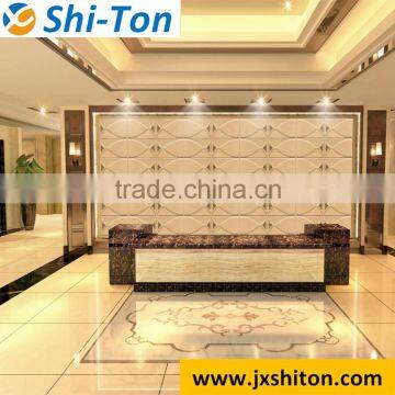 China Building Supply 3D interior wall paneling PU Leather Wall Decorative Leather Wall Panels