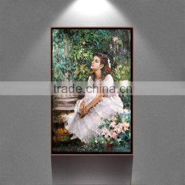 Hot selling girl figure nude oil painting on canvas