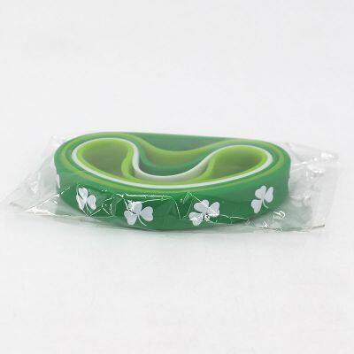 Ready Stock 48 Hours Delivery Factory Direct Sale Hot Selling Wholesale St. Patrick's Day Gift Silicone Bracelet photo-4