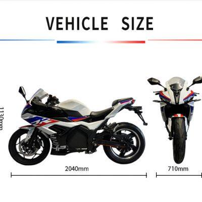 8000W Electric Motorbike Kunmiao Electric Motorcycle 125kmph Moying photo-3