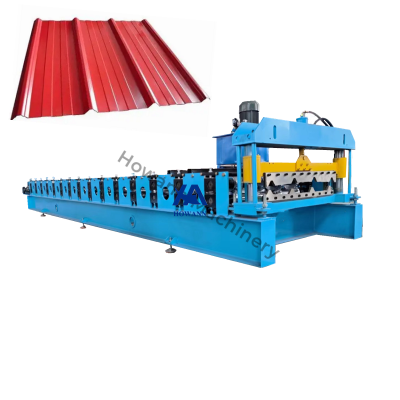 Full Automatic Roofing Tile IBR Metal Sheet Roof Panel Tile Making Roll Forming Machine for Making Roof Sheets
