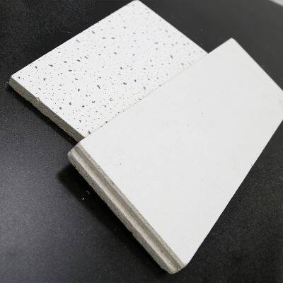 Acoustic mineral fiber ceiling tile 595x595x15mm microlook edge pin hole design for Indian market