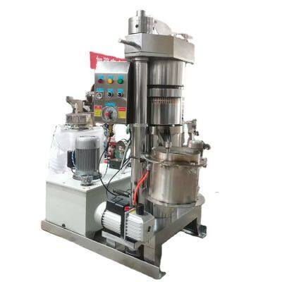Automatic Hydraulic Screw Oil Press for Palm Coconut Sesame Olive Oil Extraction With Cold & Hot Pressing 20kg/h Capacity
