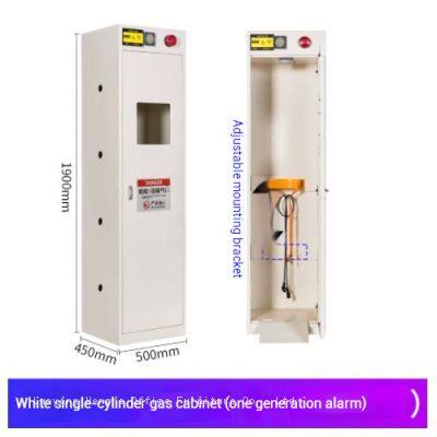 OSHA/NFPA-konformes Gasflaschenschrank mit Warnsystem für die Lagerung von gefährlichen Gasen photo-2