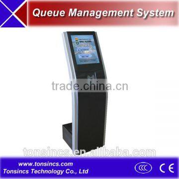 OEM 17" Bank Touch Screen Thermal Ticket Dispenser with VIP Bank Card Reader