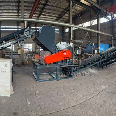 Plastic & Metal Dual-Purpose Shredder with Roll Crusher for Industrial Waste