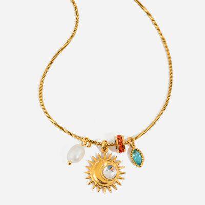 316L Surgical Steel Necklace With Titanium Nitride Barrier