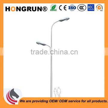 Minimalist Dual-arm street light pole used for pavement and residential area lamp poles