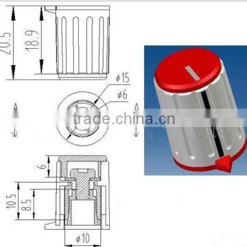 plastic knob for Potentiometer knob KN-15