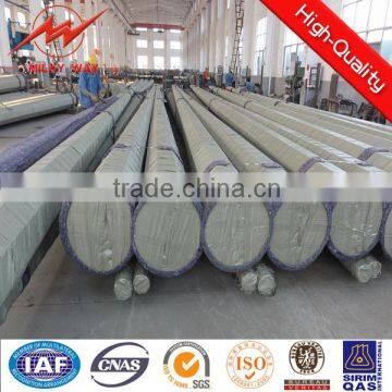 Conical HDG Bitumen Telecomminication Monopole Steel Tubular Pole