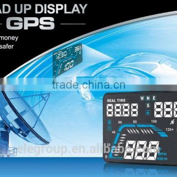 Universal 5.5" Inch Q7 LED Head Up Digital Display Car GPS OBD2 HUD