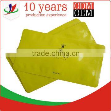 China supplier facial mask bag with hole & heat seal aluminum foil bag