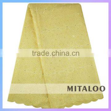Mitaloo Swiss Cotton Voile Fabric African Lace Embroidery Pattern MSL0339