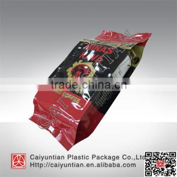 FDA food grade aluminum foil coffee packaging bag side gusset coffee bag