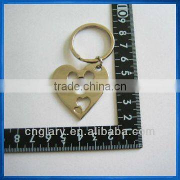 Heart-shaped pendant,metal keychain