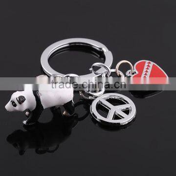 Upscale key ring manufacturers wholesale Panda keychain