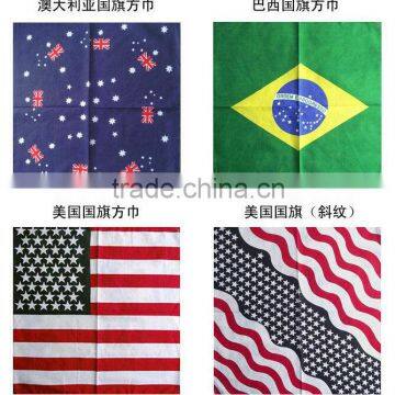 Wholesale Square Country Printed Cotton Cheap Bandana