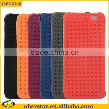 china supplier For HTC ONE E8 Case DOT VIEW GENUINE OFFICIAL CASE FLIP COVER