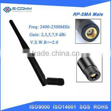 Good Performance 5dBi WIFI Antenna 2400-2500MHz Long Range Rubber Whip Wireless Antenna photo-3