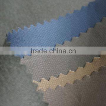 100% cotton pu nubuck leather fabric for men's spring jackets