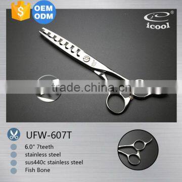 ICOOL UFW-607T high quality stainless steel fish bone scissors