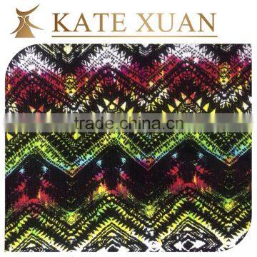 100% printed spun viscose rayon filament yarn for dresses