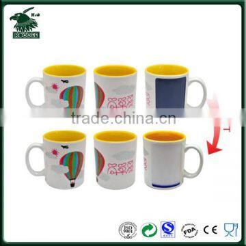 Promotional Mugs Hot Water Color Changing Mug Heat Sensitive Color Changing mugs 300ml Ceramic Mug