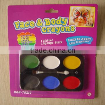 Factory promotion cheap European Cup 6 colors fans face paint