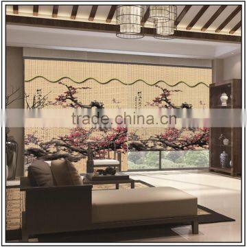 Kingo Manual Bamboo Louvers Blinds Roller Curtain