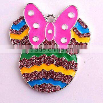 AAA Quality Fashion Alloy Zinc Rhinestone rainbow charm cartoon large pendants for kids jewelry making!