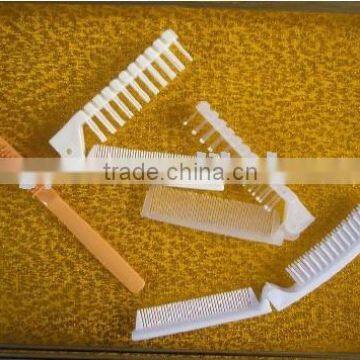 new style folding plastic travel comb for hotel