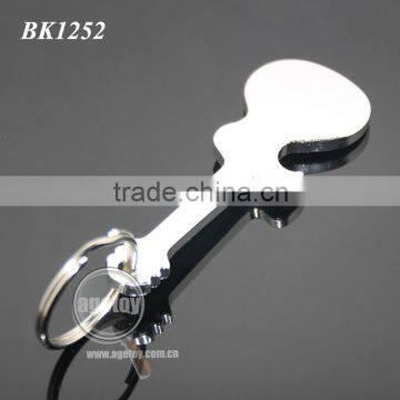 Anodizing Aluminum Guitar Shaped Pocket Creative Gift Metal Guitar Keychain Bottle Opener photo-4