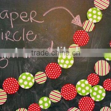 Paper circle garland