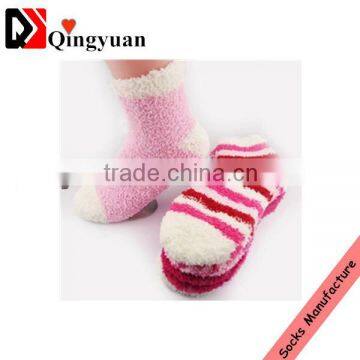 anti-slip microfiber socks/floor soks,/stripe socks