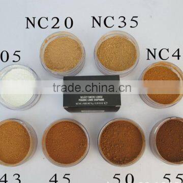 Professional makeup matte colors face loose powder Name brands face powder