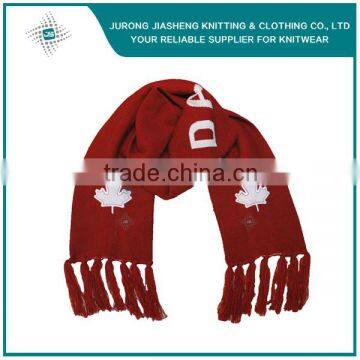 100% Acrylic Jacquard Knitted Winter Fashion Scarf