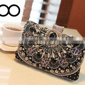 Sew dense ball diamond chain bag evening bag with one hand bag banquet handbag