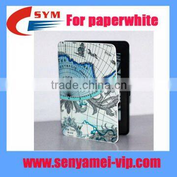 Hot sale pu leather case for Amazon paperwhite cover, For paperwhite case leather