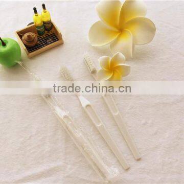 Cheap and disposable White Round Head Toothbrush 155mm for hotel