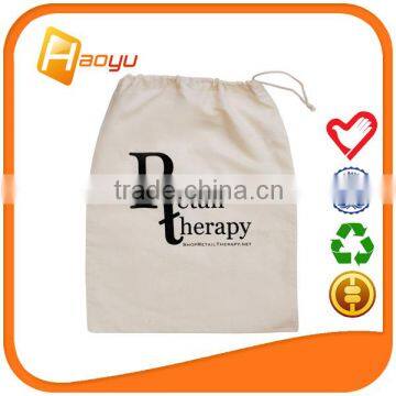 Alibaba China custom wholesale cotton fabric drawstring bag